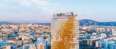 Visión aérea de la ciudad de Marsella