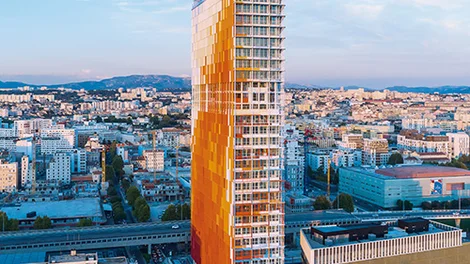 Edificio construido con materiales Holcim