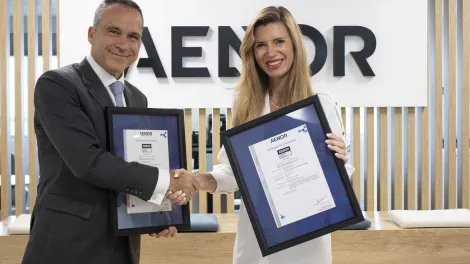 entrega certificado AENOR