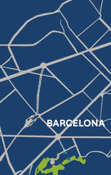 mapa Barcelona con localización sagrada-familia