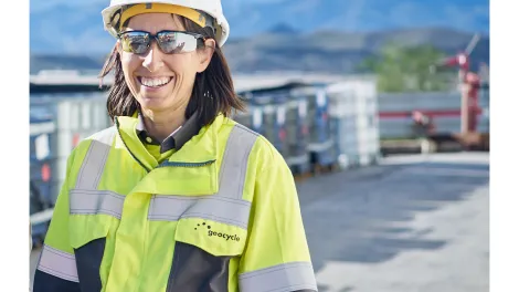 Cristina Gómez, jefa de planta de Geocycle