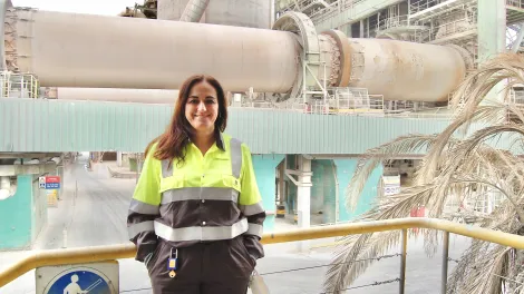 Marian Martínez, jefa de Mantenimiento Preventivo de la fábrica de Villaluenga